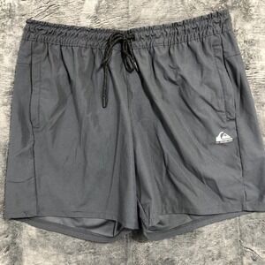 Quiksilver DryFlight Shorts Mens XL Gray Regular Fit Athletic Boardshorts